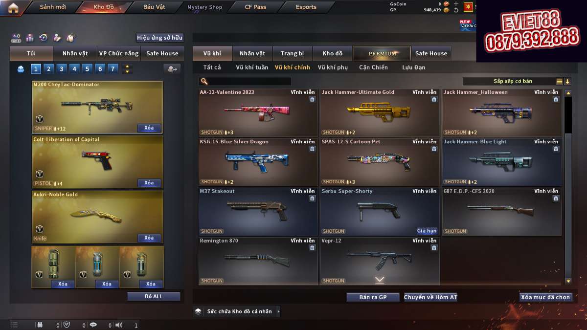 shop acc cf uy tin gia re